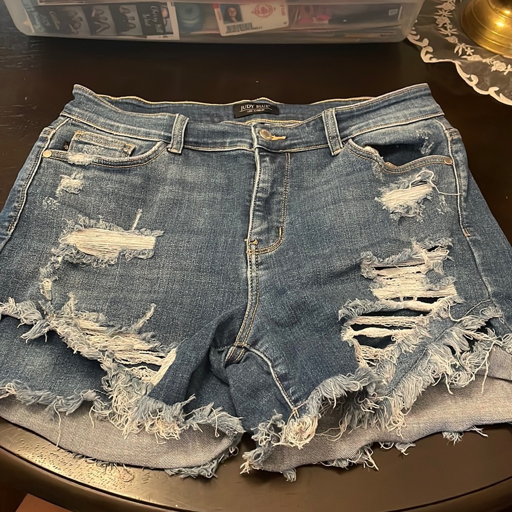 Judy Blue Distressed Jean Shorts